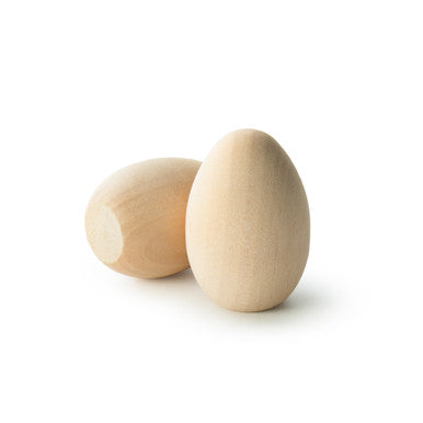 2" Wooden Pullet Egg