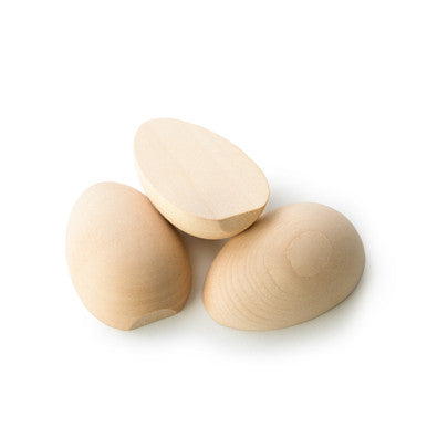 2" Split Wooden Pullet Egg