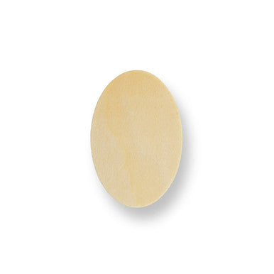 2-3/4" Wooden Oval Cutout