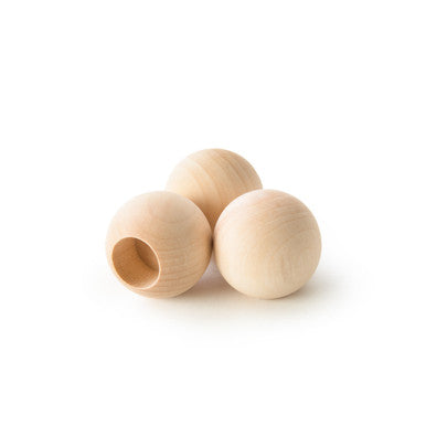 1-1/4" Wood Ball Dowel Cap, 5/8" Hole