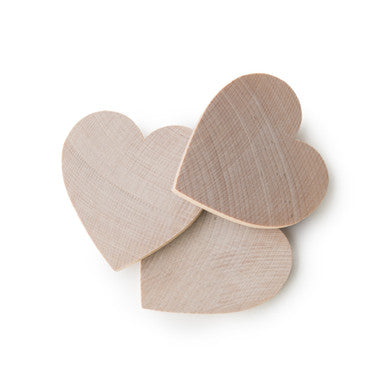 2-1/2" Wood Heart