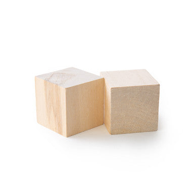 2" Hardwood Craft Cube