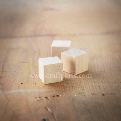 3/4"  Wood Cube
