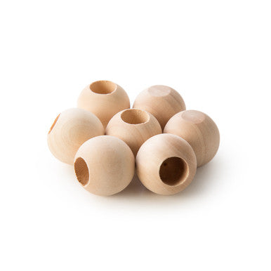 1" Wood Ball Dowel Cap, 1/2" Hole