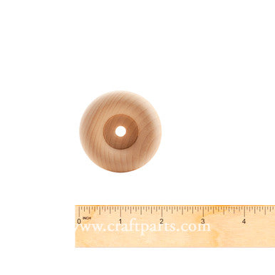 2" Recessed Hub Wooden Wheel