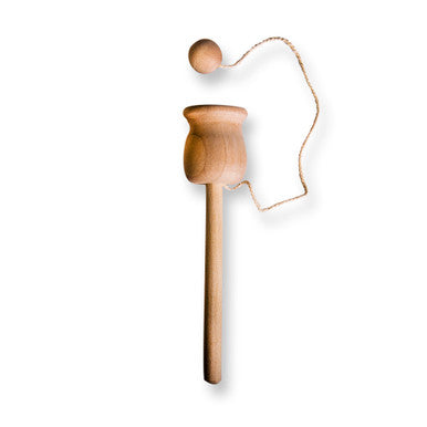 6" Wooden Cup-and-Ball Toy