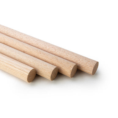 1" x 36" Oak Wood Dowel
