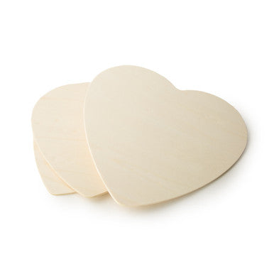 8-3/4" x 8-1/2" Wood Heart / Sign Cutout