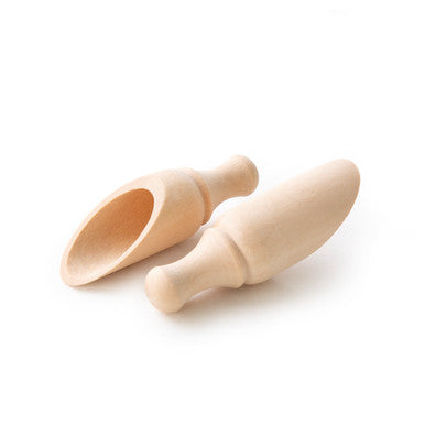 3-1/2" Round Wood Scoop