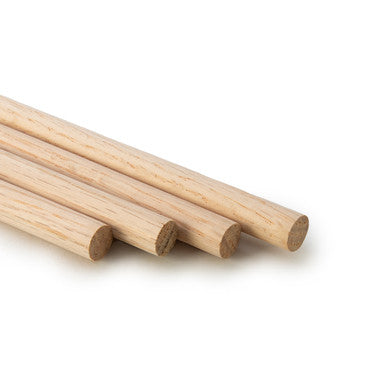 1/2" x 36" Oak Wood Dowel