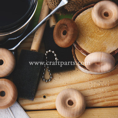1-1/4" Recessed Hub Wooden Wheel