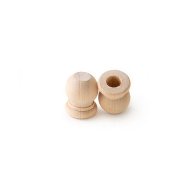 3/4" Finial Dowel Cap, 1/4" Hole