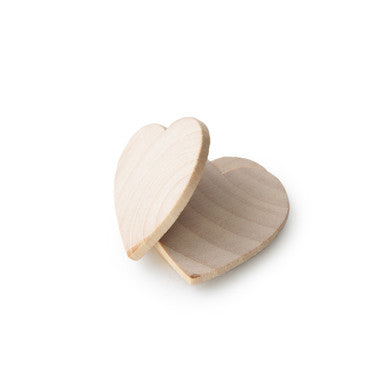 1-3/4" Wood Heart