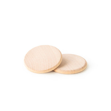 1-1/2" Wood Circle with Rounded Edges, 1/8" Thick