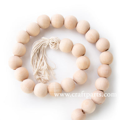 1-1/4" Round Bead, 1/2" Hole