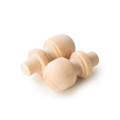 1-1/2" Wood Finial