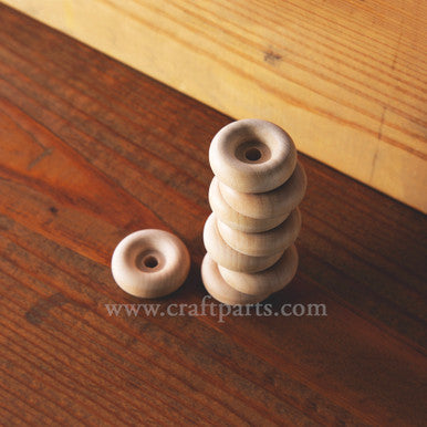 1-1/4" Recessed Hub Wooden Wheel