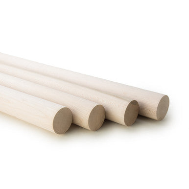1-3/4" x 36" Maple Wood Dowel