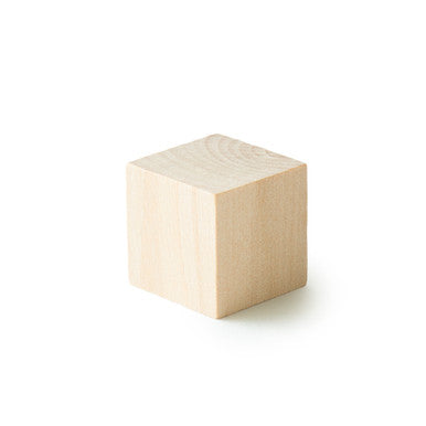 1" Wood Cube