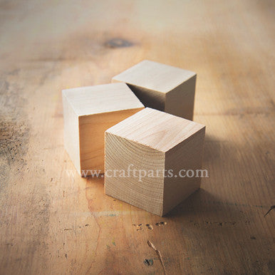 2" Hardwood Premium Cube