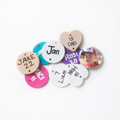 1-1/2" Wood Birthday Board Circle Gift Tag Cutout