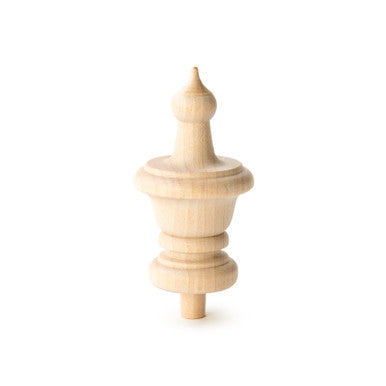 3-1/2" Wood Finial