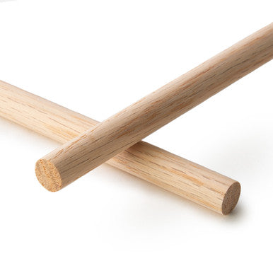 1/2"  x 36" Oak Wood Dowel