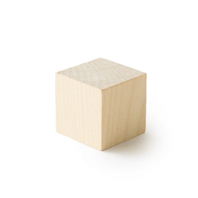 1-1/4" Wood Cube