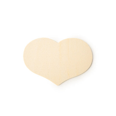 3-1/4" x 4-1/2" Wooden Country Heart Cutout