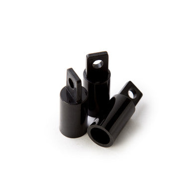 3/8" Plastic Dowel End Cap, Black