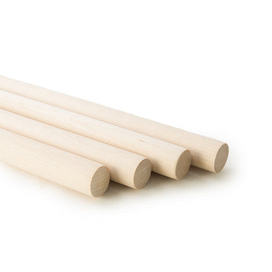 1" x 18" Birch Dowel