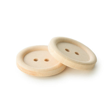 1" Wood Craft Button