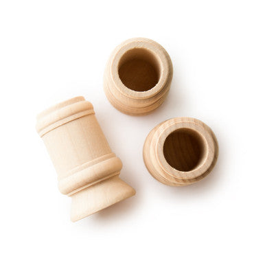 2-1/2" Wooden Classic Candle Cup