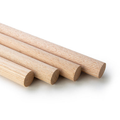 1-1/4" x 36" Oak Wood Dowel