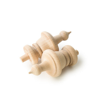 3-1/2" Wood Finial