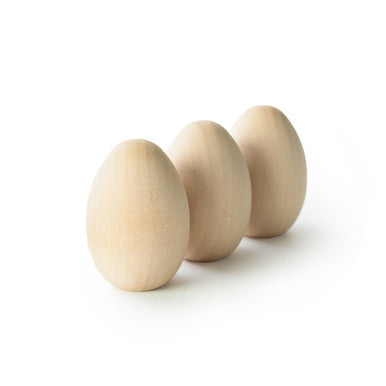 2" Wooden Pullet Egg