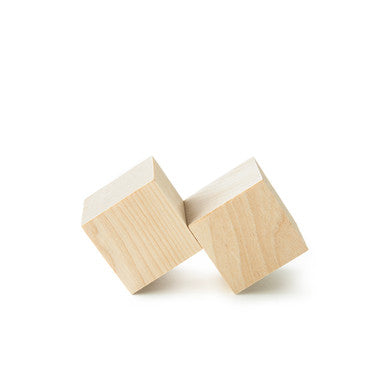 1-1/2" Wood Cube