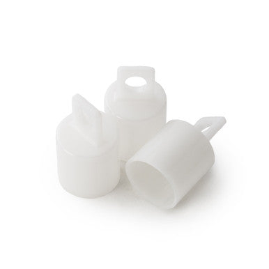 3/4" Plastic Dowel End Cap, White