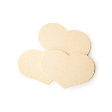 3-1/4" x 4-1/2" Wooden Country Heart Cutout