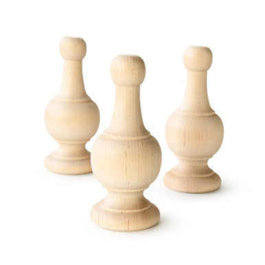 4-1/2" Wood Finial