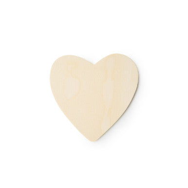 4-1/2" Wood Heart Cutout