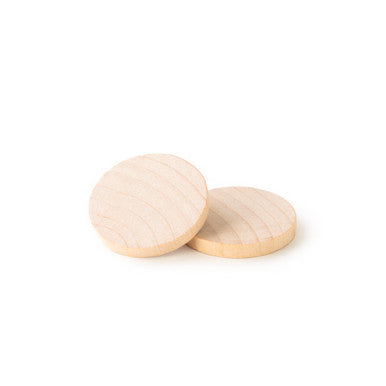 1-1/2" Wooden Circle Disc, 3/16" Thick