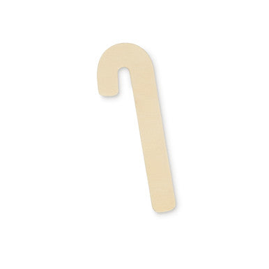 4-1/2" Wooden Candy Cane Cutout